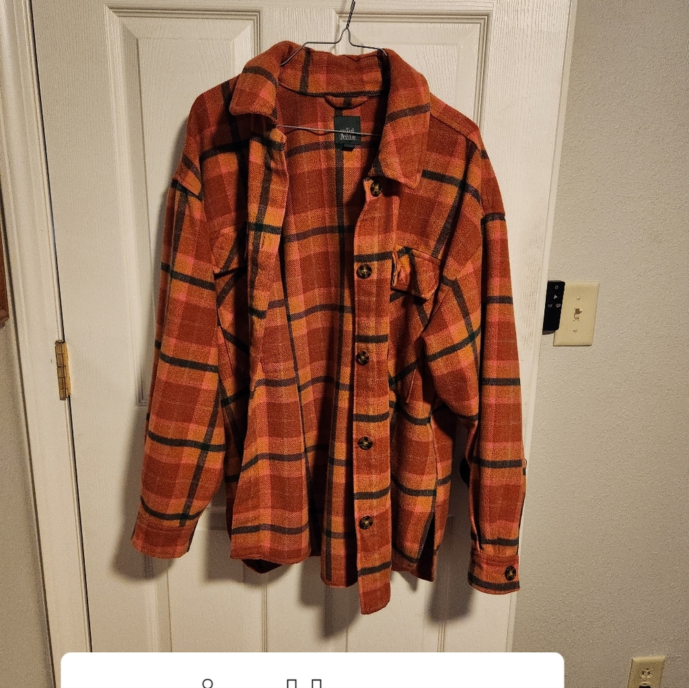 Oversized large wild fable shacket